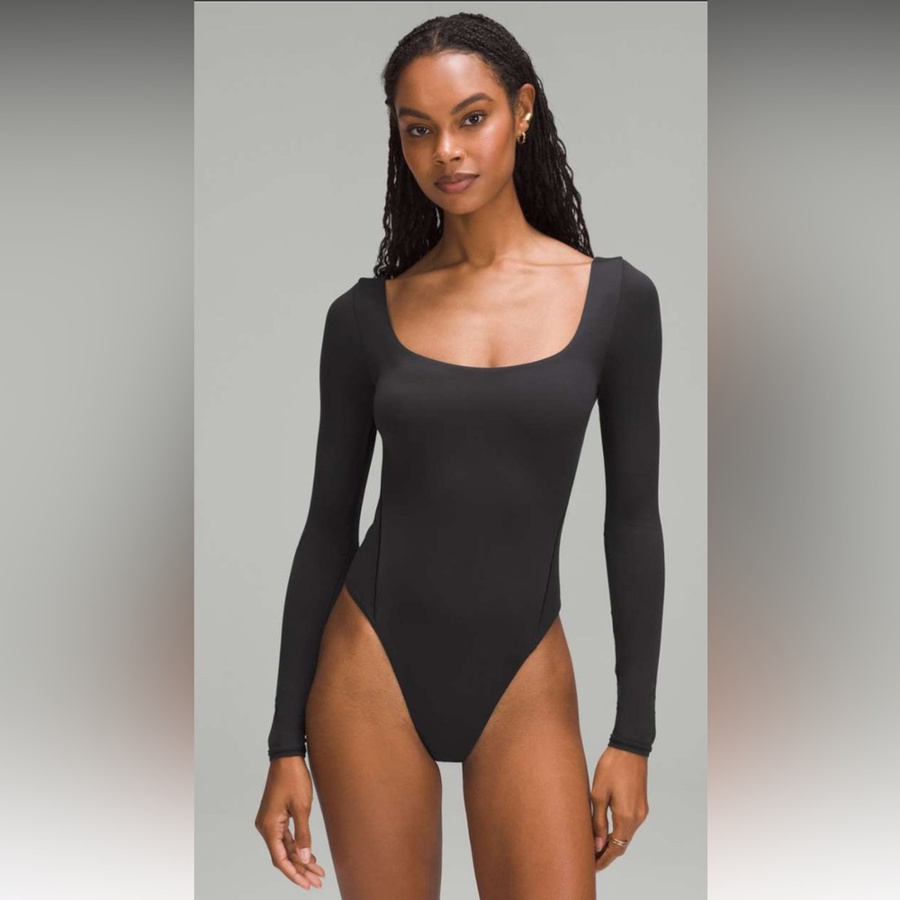 Lululemon Wundermost Ultra Soft Nulu Square Neck Long Sleeve Bodysuit